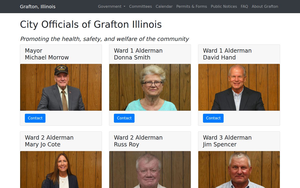 Grafton criminal history police chief and city contact