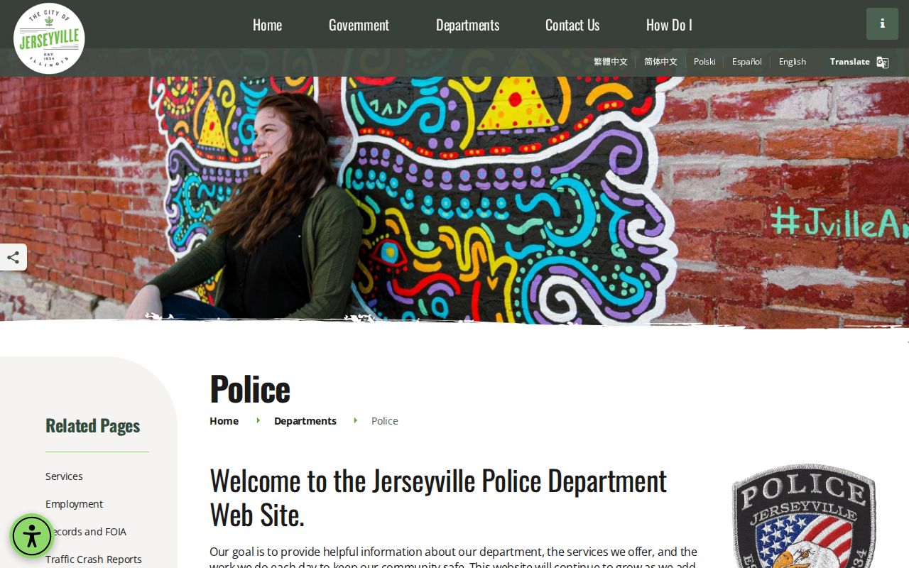 Jerseyville criminal history official police department page